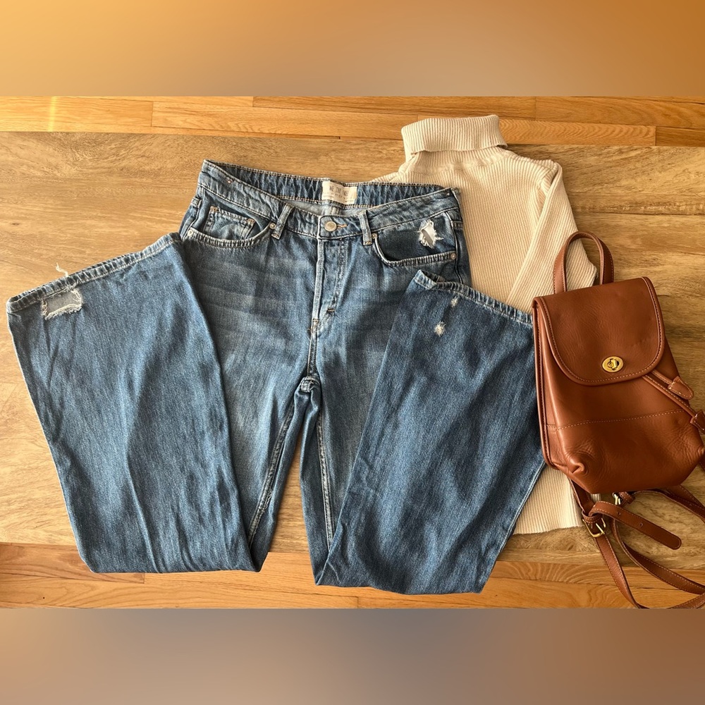 Free People Blue Boyfriend Jeans